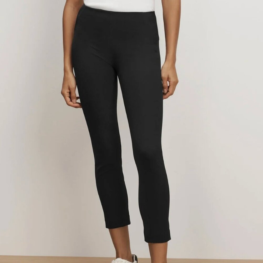 Veronica Beard | Zip-Back Scuba Pant | Black | Size 6